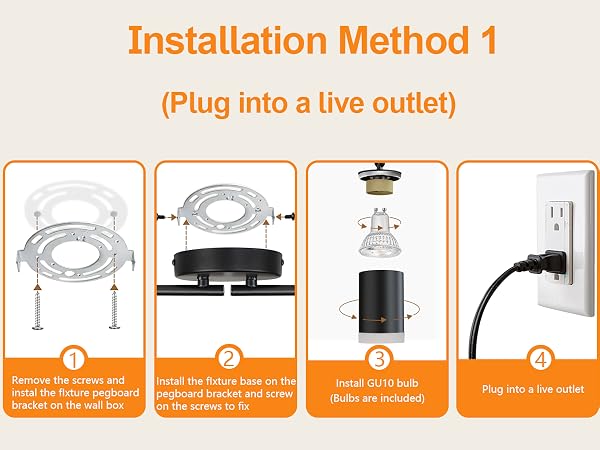 track light with plug in cord