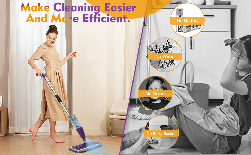lightweight spray mop