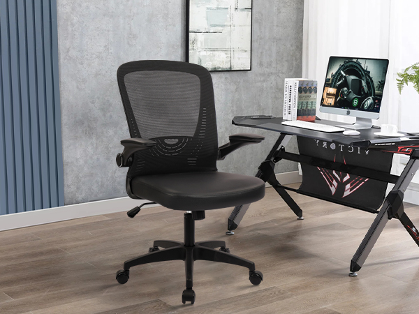 CLATINA Desk Chairs with Wheels, Ergonomic Rolling Mesh Office Chair