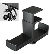 Dual Headphone Stand Holder - EURPMASK 2 in 1 PC Gaming Headset Hooks, 360 Degree Rotating Headph...