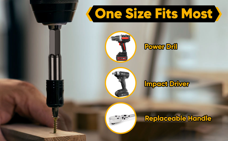 Drill Socket Adapter 8 Piece