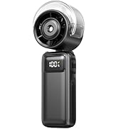 Portable Handheld Misting Fan,6000mAh Rechargeable Cooling Mist Fan,5 Speed Foldable Water Spray ...