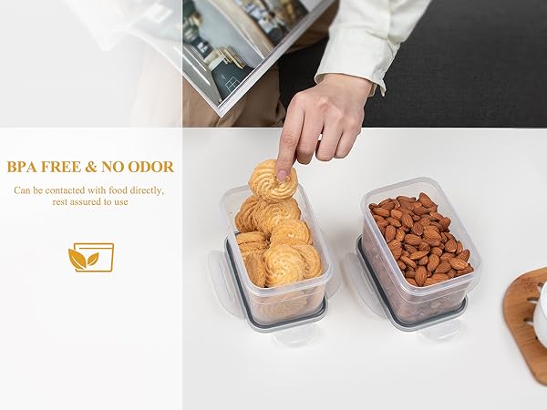 MR.SIGA 16 Pack Airtight Food Storage Container Set, BPA Free, No Odor