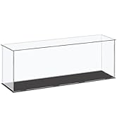 MECCANIXITY Acrylic Display Case Plastic Box Cube Storage Box Clear Small Assemble Dustproof Show...