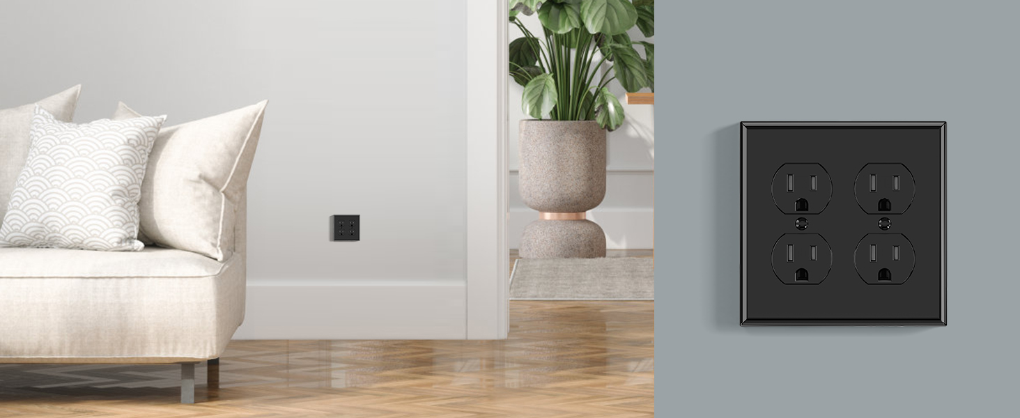 2 Gang Standard Duplex Wall Plate