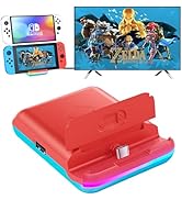 BOXPSII Docking Station for Nintendo Switch/Nintendo Switch OLED, TV Switch Dock Station Charging...