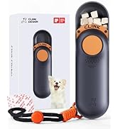 Clink Design Clicker Dog Trainer &amp; Dog Treat Pouch Alternative Dual Use 2 in 1 Dog Clicker for Tr...