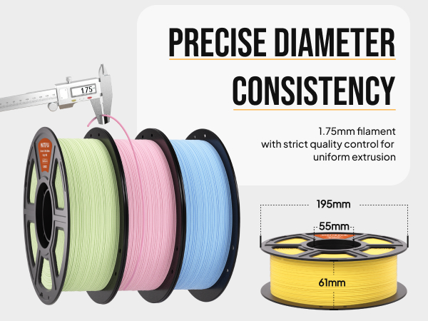 1.75 mm diameter, perfect winding spool