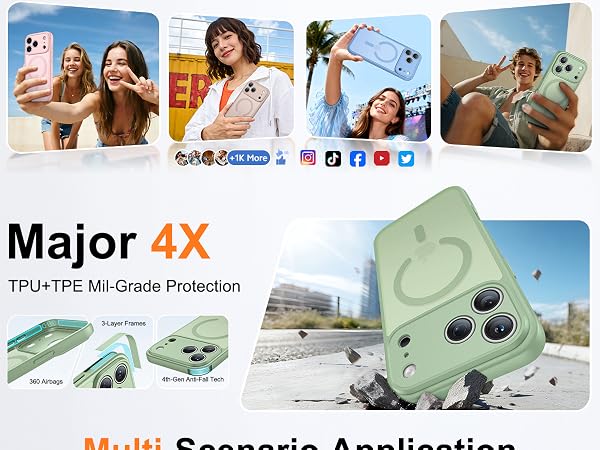 FNTCASE for iPhone 17 Pro Max Case with Full Camera Protection