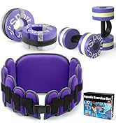 Sportneer Water Aerobics Pool Exercise Equipment Water Workout Combo Set Includes High Density Wa...