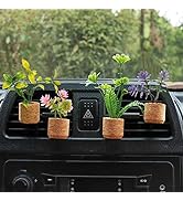 ZOSTLAND Artifical Plant Car Air Vent Clip Decoration,Car Vent Clip,Magnet refrigerator stick,Aut...