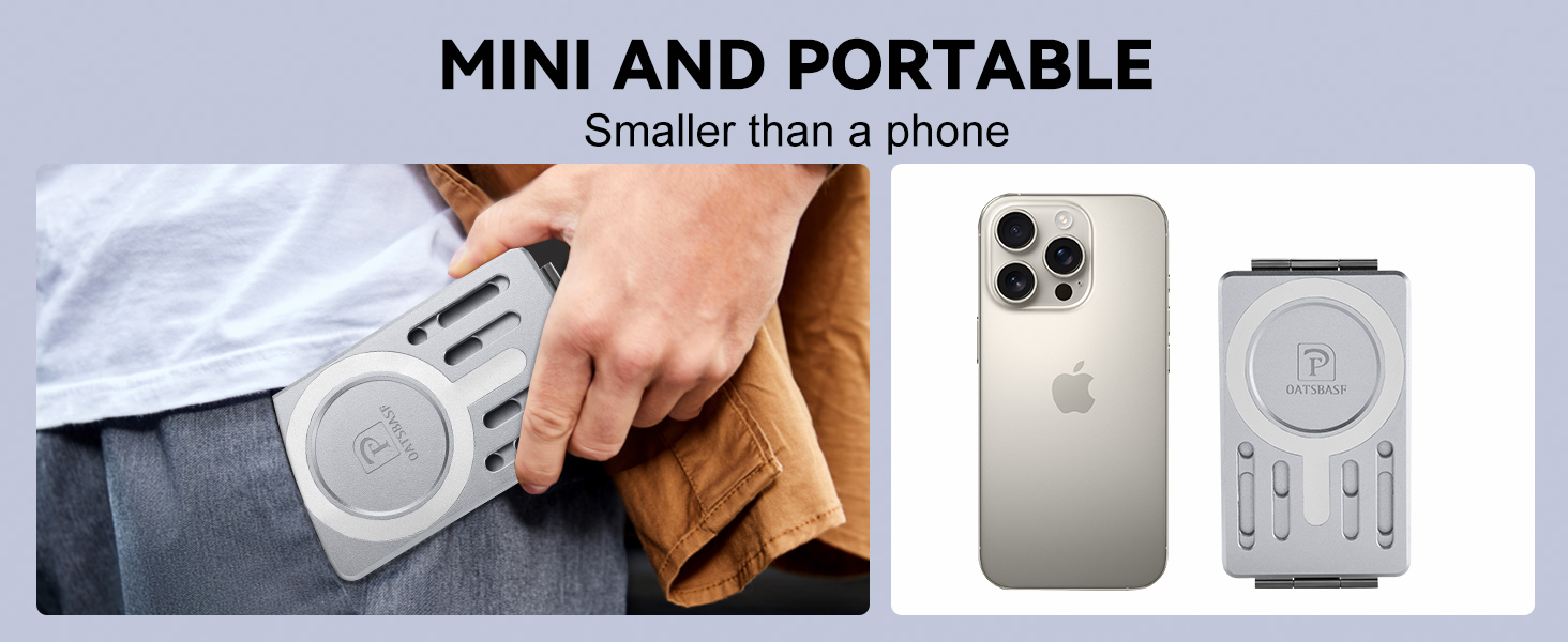 mini portable magnetic phone stand holder