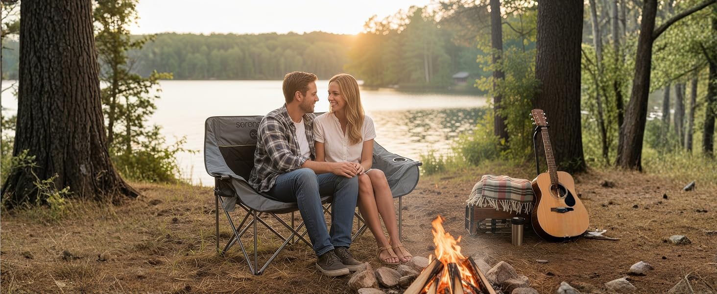 Double camping chair folding camping chair loveseat camping chair camping loveseat camping l