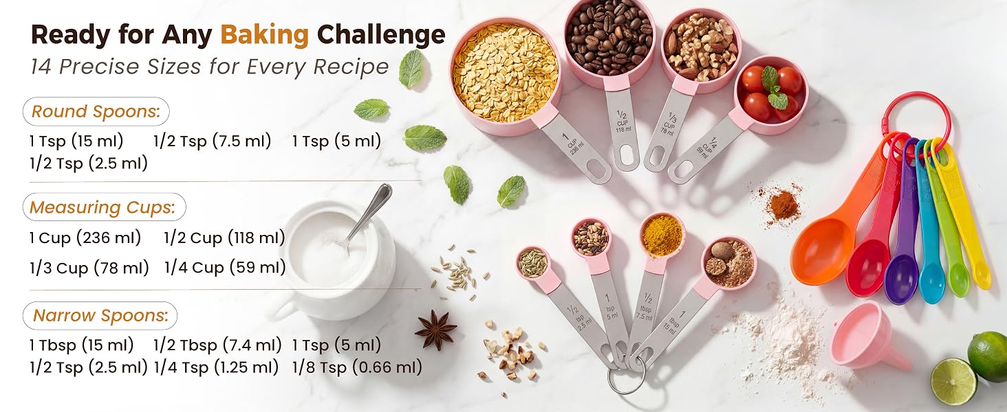 Measuring Cups and Spoons Set