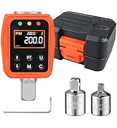 ATsafepro Digital Torque Adapter – 7-147 Ft-Lb, Converts Any 1/2" Ratchet Tool to Torque Wrench, ...
