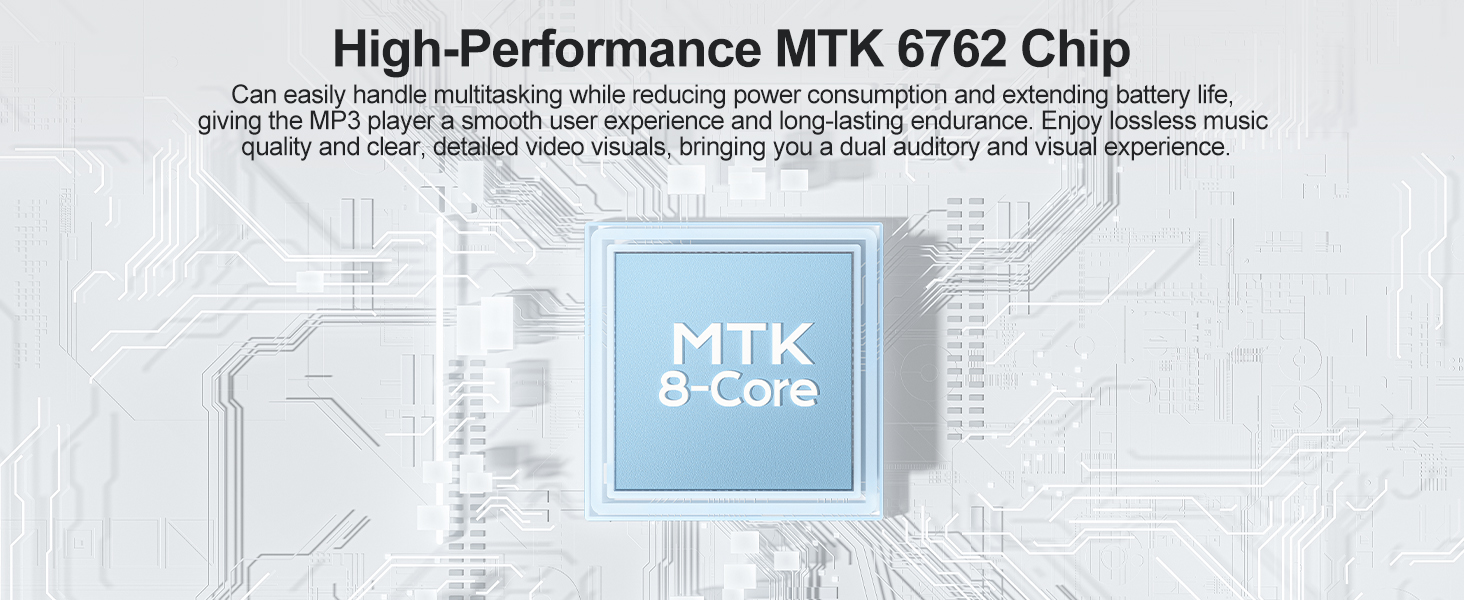 MP3 Player with Bluetooth and WiFi