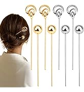 8 Pcs Metal Hair Sticks Vintage Hair Chopsticks Updo Chignon Pins Classical Hair Fork Chinese Hai...