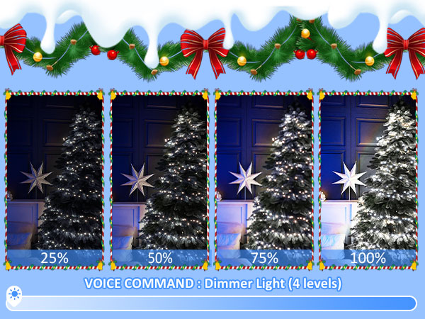 voice controlled christmas lights
