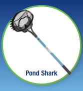 Aquascape 74004 Pond Shark Net Skimming, Maintenance and Water Garden Tool, Blue 60-inch