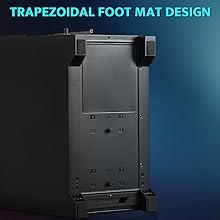 DF-DRX70M-ABKS3BK TRAPEZOIDAL FOOT MAT DESIGN