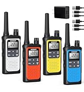 NXGKET Walkie Talkies for Adults Long Rang NOAA Weather Alerts, Rechargeable Walkie Talkies 2 Way...