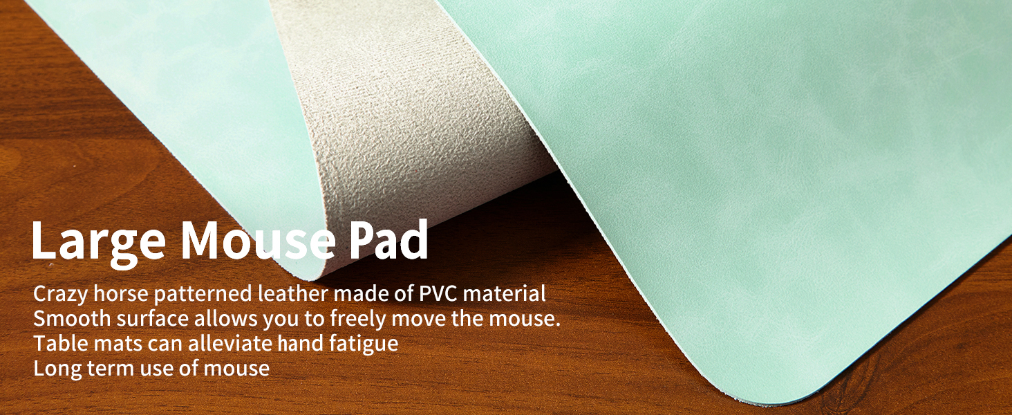 NUOYOU Leather Desk Pad Protector, Laptop Desk Mat, Large Mouse Pad