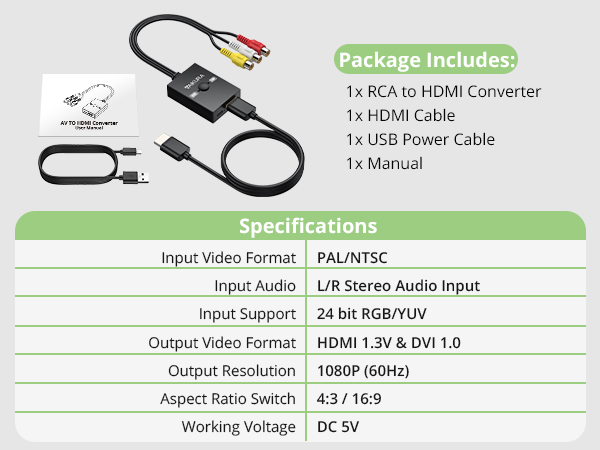 RCA TO HDMI