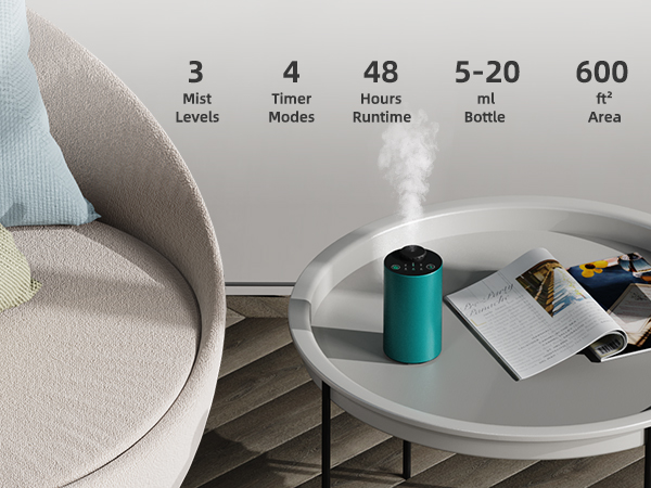 waterless scent diffuser for essential oil air mist aroma spring break drift car freshener fragrance