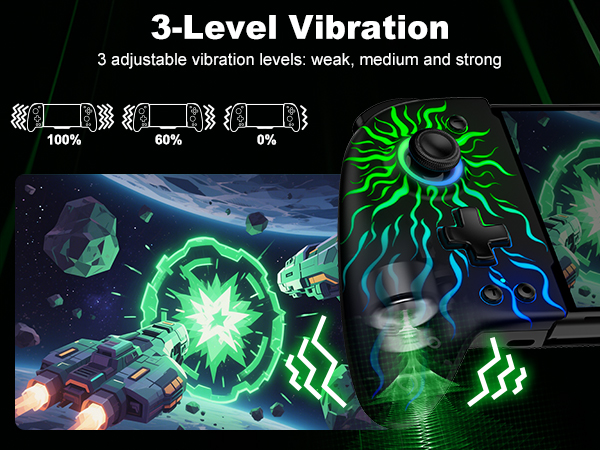 Pro Controller with Marco Buttons/Hall Effect Joystick &amp; Trigger/Big Grip/RGB/Turbo