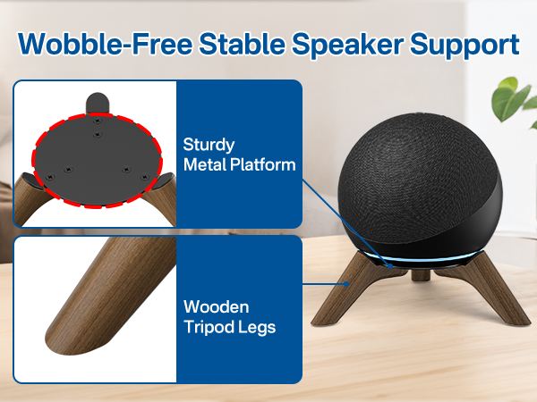 Wobble-Free Stable Speaker Support