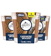 Glade 1-Wick Scented Candle Jar, Cashmere Woods, Air Freshener Infused with Essential Oils, 4.08 ...