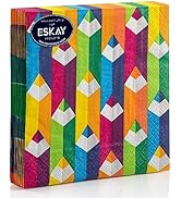 Pencil Design Lunch Napkins for Cocktails, Appetizers, Bar Drinks, Birthdays and Wedding Events, ...