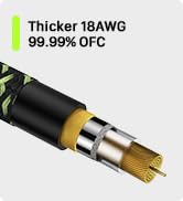 Thicker 18AWG 99.99% OFC