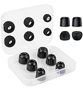 6 Pairs/ 12PCS KBEAR FT01 Earbuds Eartips, KZ ZS10 PRO Replacement Memory Foam and Silicone Ear B...