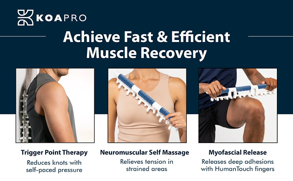 koapro fascia massager tool trigger point therapy fast muscle recovery