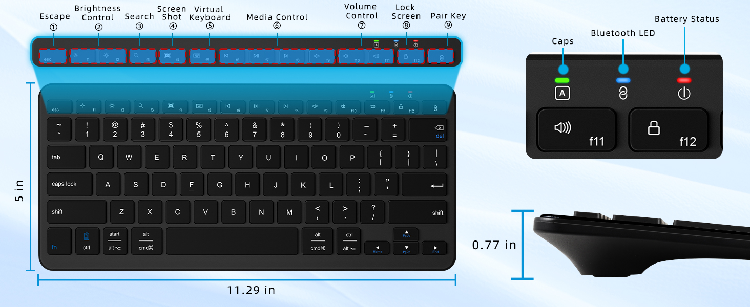 wireless bluetooth keyboard