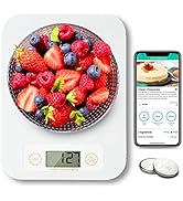 Smart Food Scale - Food Scales Digital Weight Grams and Oz with Nutritional Calculator, Marco Sca...