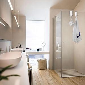 glass shower door hook