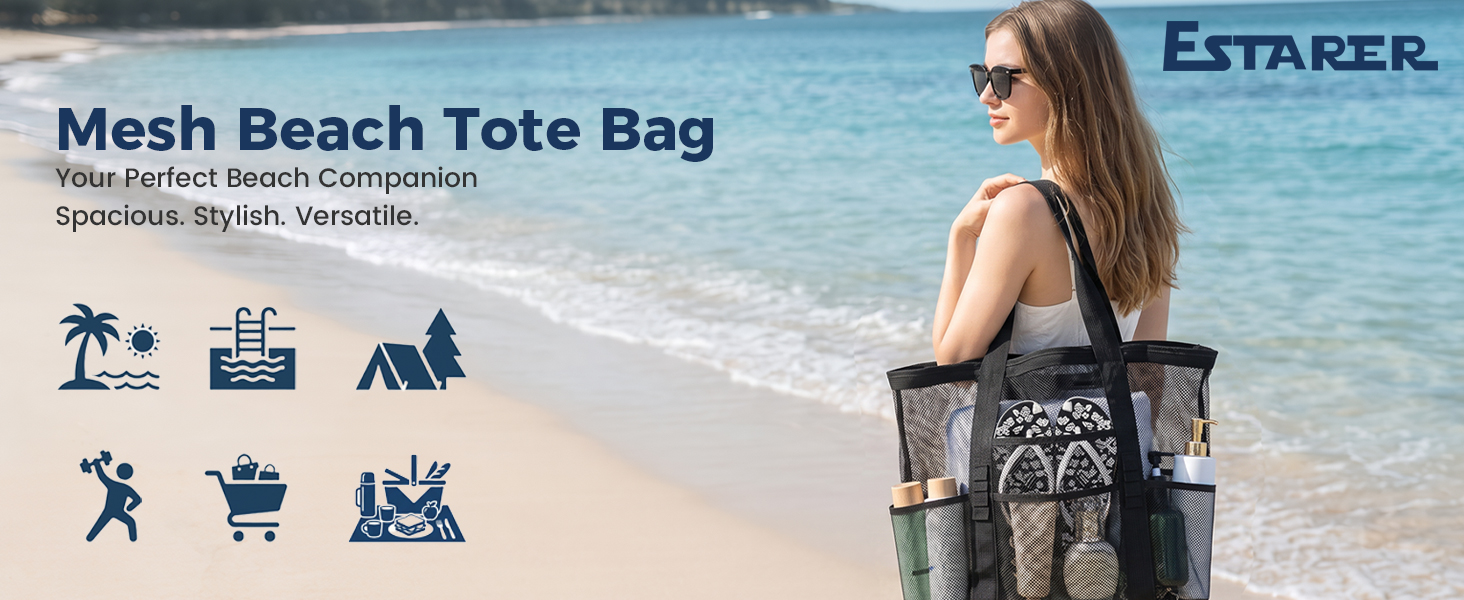 mesh beach bag