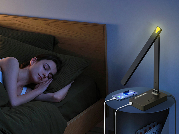Desk Lamp with USB Charging Port