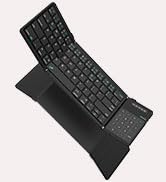 Nillkin Foldable Travel Keyborad with Touchpad & Number Pad, Bluetooth Wireless Portable Folding ...