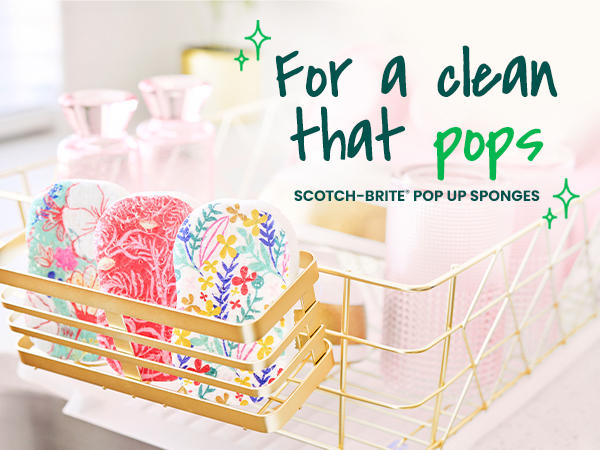 scotch brite pop up sponges
