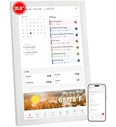 Moonka 21.5" Wall Planner Digital Calendar &amp; Chore Chart, Smart Full HD Touchscreen Interactive D...