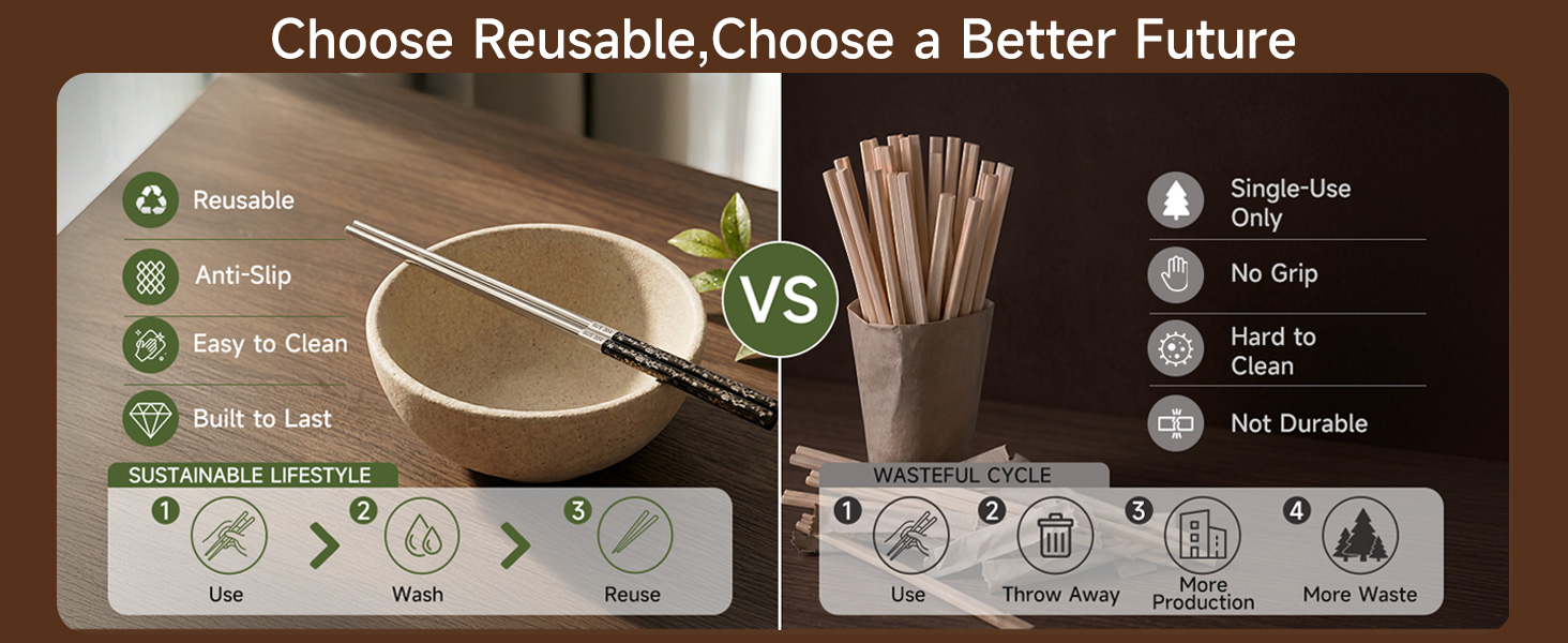stainless steel chopsticks