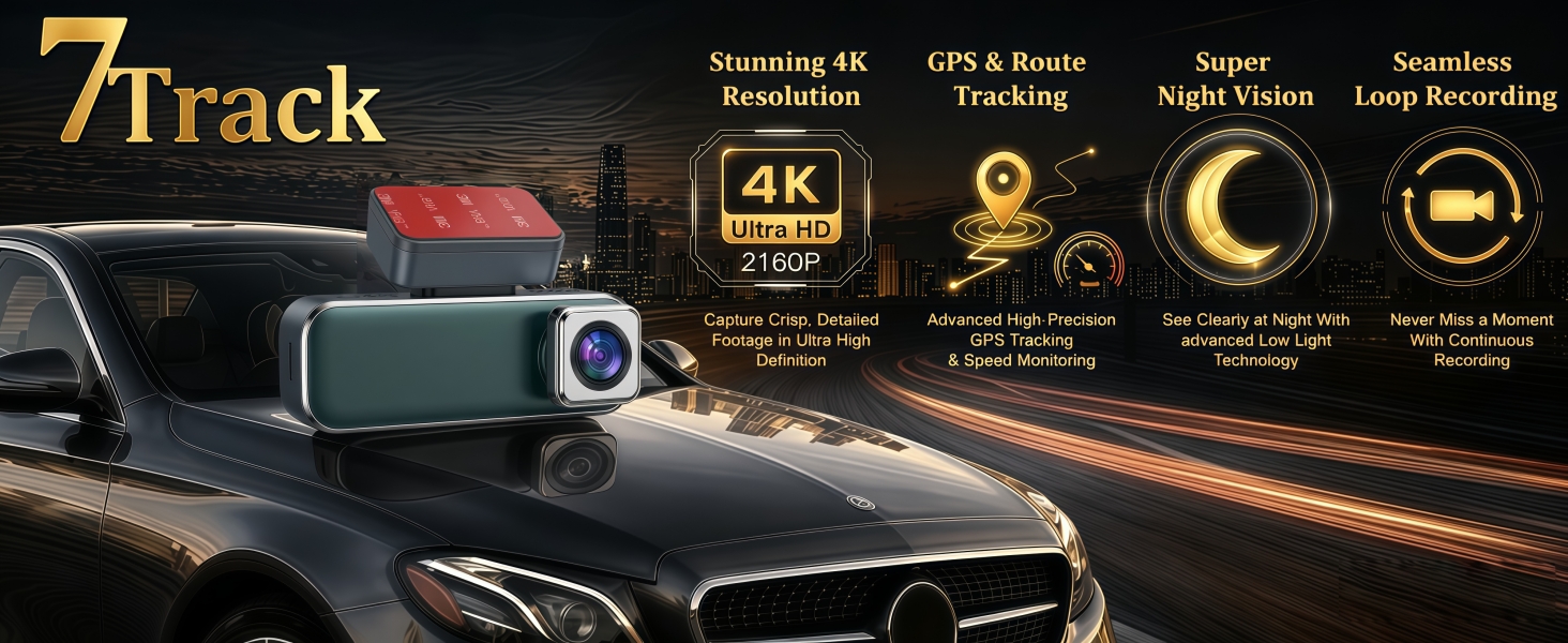 4K GPS Dash Cam