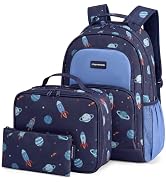 mommore Kids Backpack for Boys Girls 4-8 Kindergarten Elementary School Backpack with Lunch Box -...