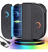 JZW-Shop Fast Charging Dock Compatible with Nintendo Switch 2 Joy- con, Space-Saving Magnetic Des...