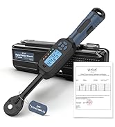 VCAN ACTIVE 3/8 Torque Wrench Digital (2.21-44.25 Ft. Lb) ±2% Accuracy Digital Inch Pound Torque ...
