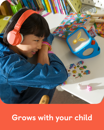 age-adaptive device, lasting entertainment, audio for toddlers to teens, versatile player, evolving