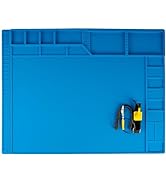 Kaisi Large Repair Mat,Silicone Soldering Mat,Heat Resistant 932°F Magnetic Work Mat,Electronic S...